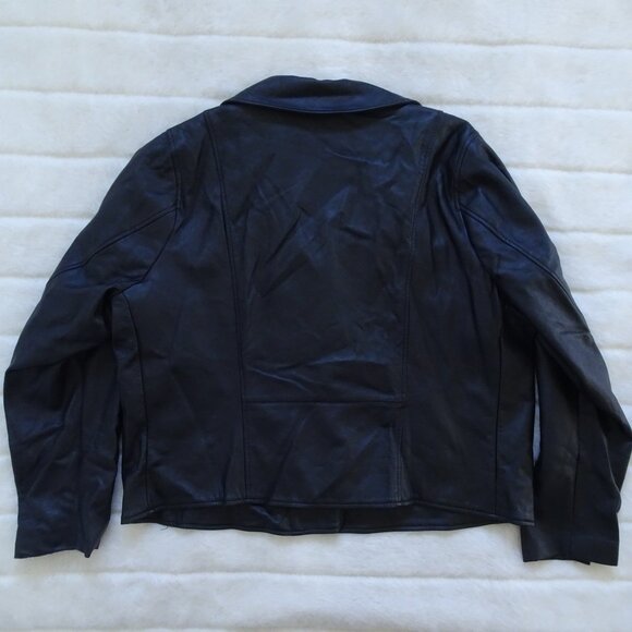 Torrid Moto Zip Jacket Faux Leather Back Women's 2X - Picture 4 of 10
